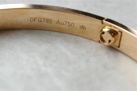 cartier bracelet serial number check